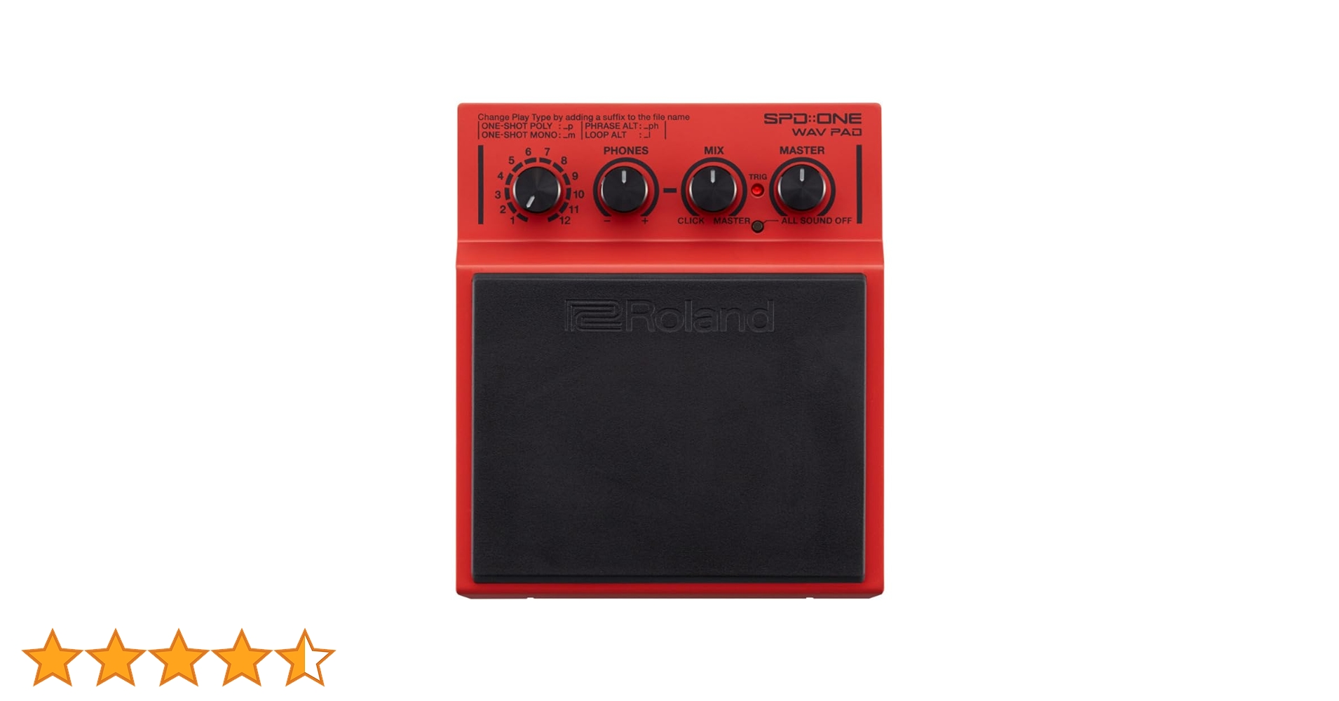 Roland Electronic Drum Pad: Import Custom Sounds, 4GB Storage
